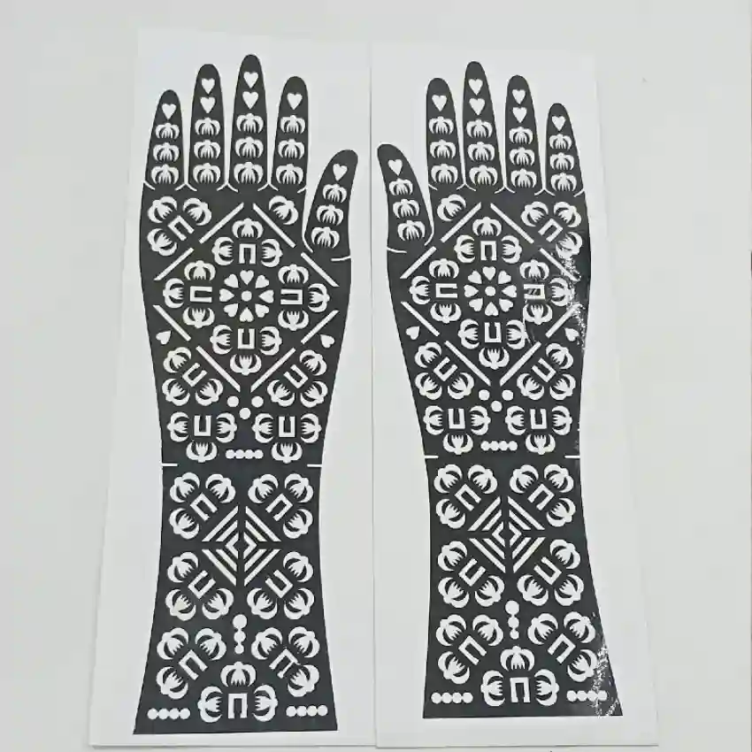 Henna Hand Stencil