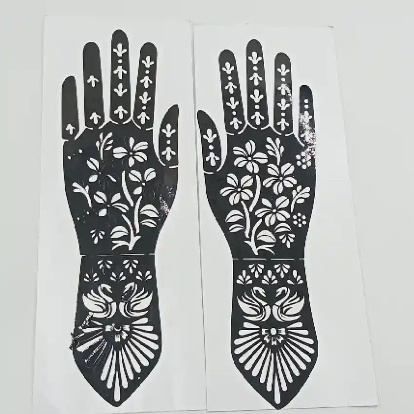 Henna Hand Stencil