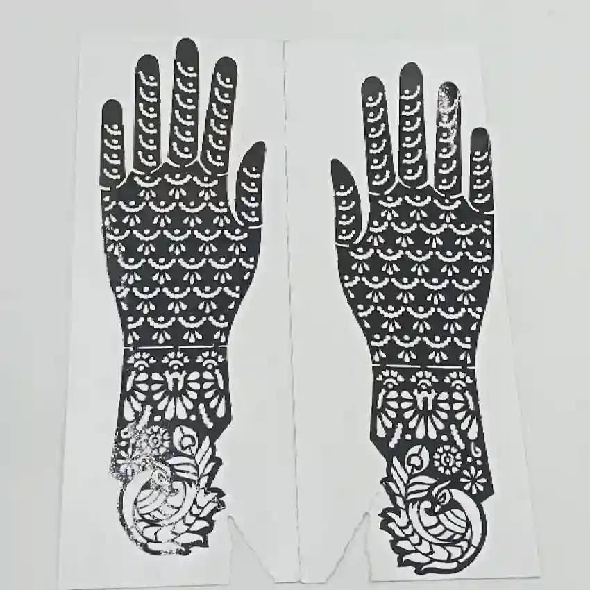 Henna Hand Stencil