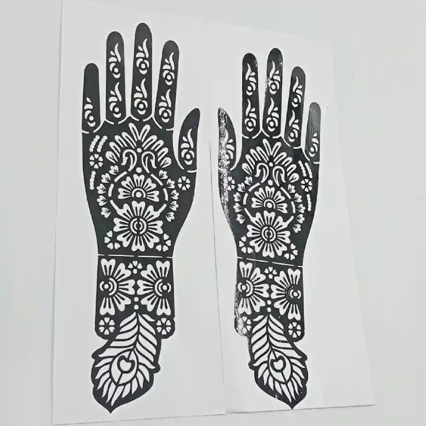 Henna Hand Stencil
