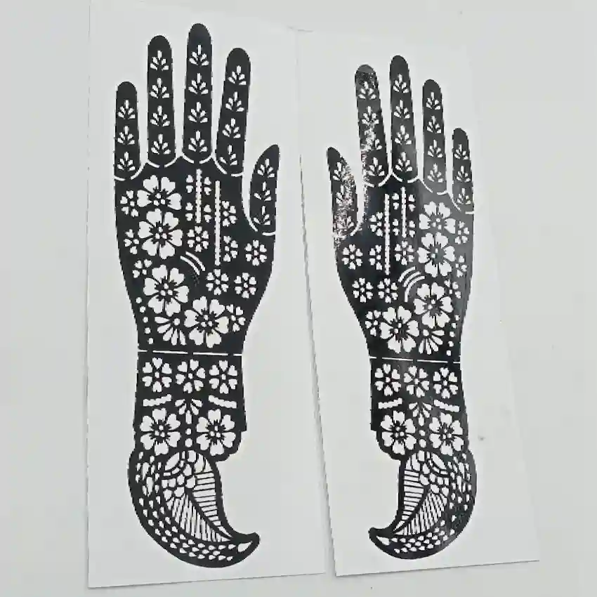 Henna Hand Stencil